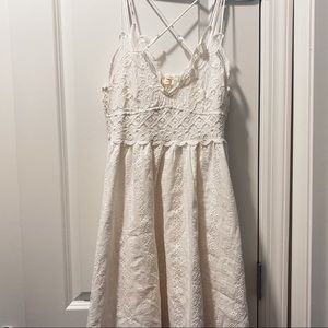 White Adella Slip Dress